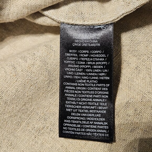 Double Ralph Lauren, Floral-Print Seeded Linen Skirt - Picture 8 of 9